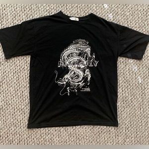 Black Streetwear Oversized Edgy Tee